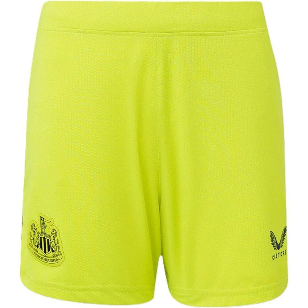 Castore Womens/Ladies Newcastle United FC Goalkeeper Shorts / Acid Lime/Caviar